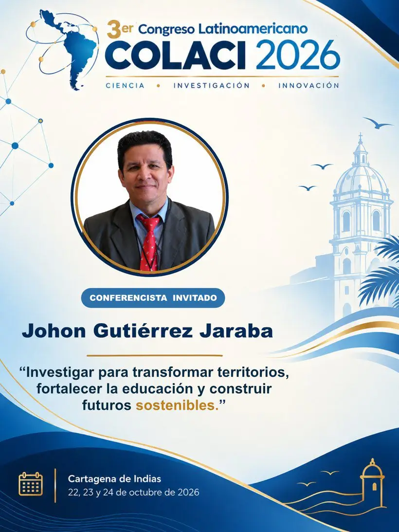 Johon Gutiérrez Jaraba, conferencista invitado del COLACI 2026